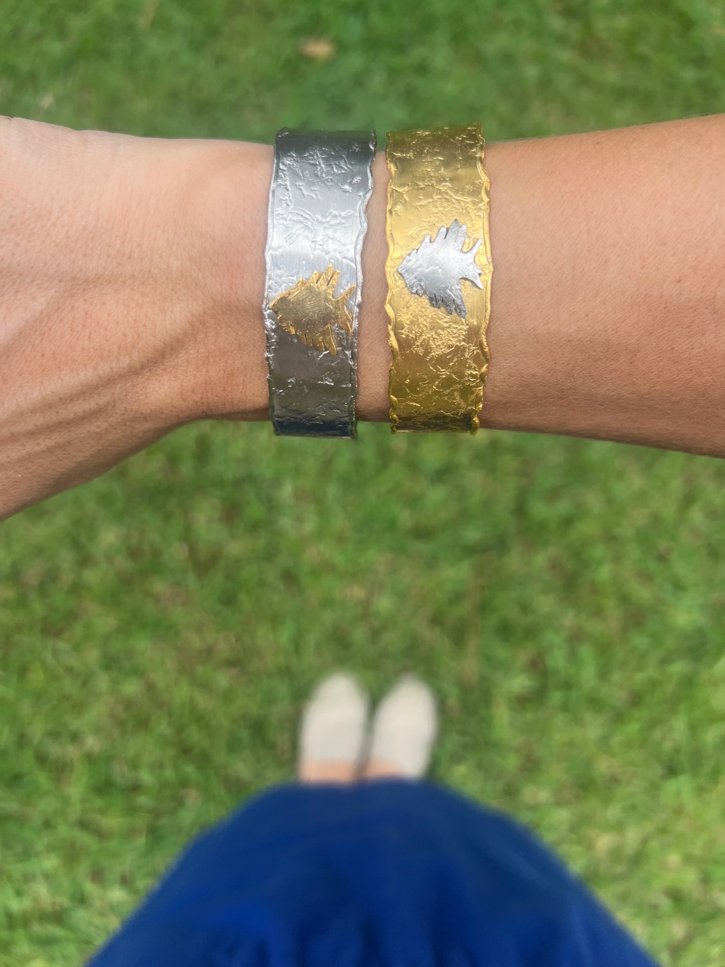 Gold and silver bracelet