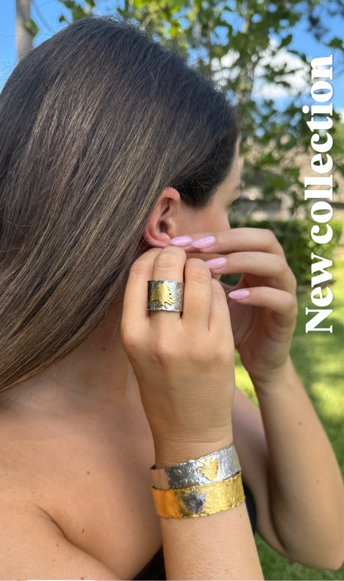 Gold and silver bracelet